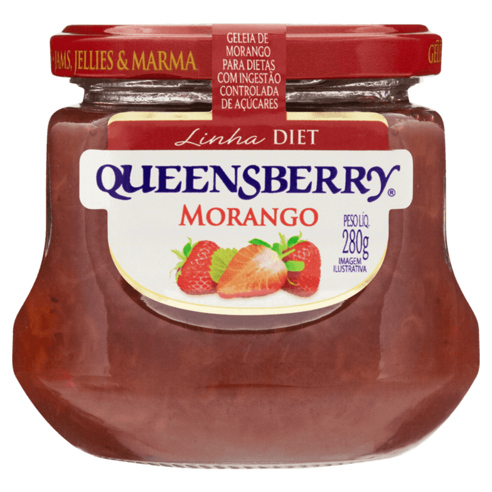Geleia Queensberry Morango Diet 280g] - Bistek Supermercados